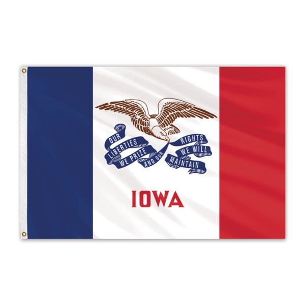 Global Flags Unlimited Iowa Outdoor Nylon Flag 6'x10' 200256